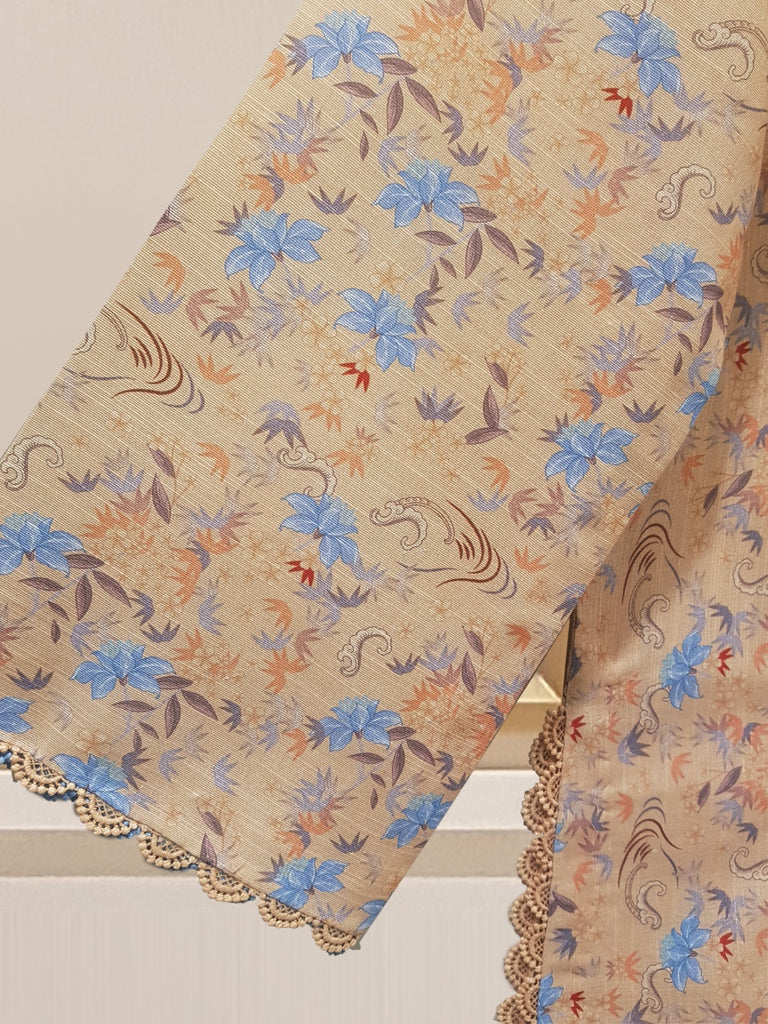2 Piece - Printed Khaddar Suit S108473