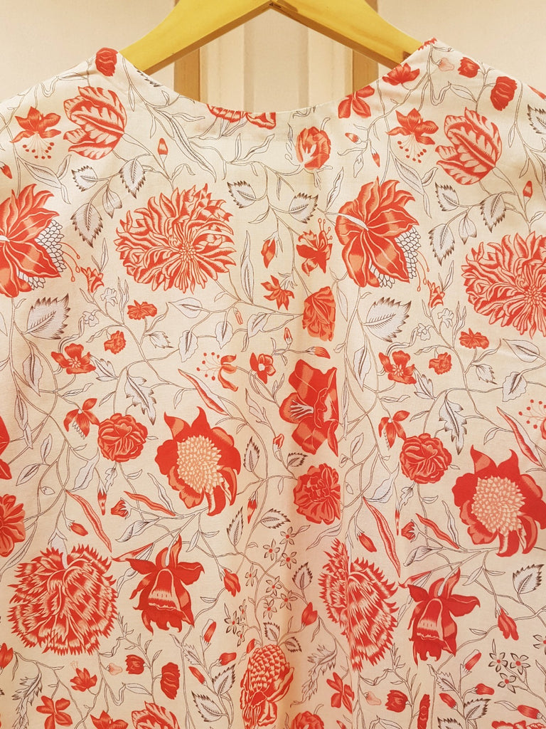 3 Piece - Digital Printed Cambric Suit S108604
