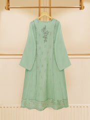 3 Piece - Pure Cotton Net Embroidered Suit S109388