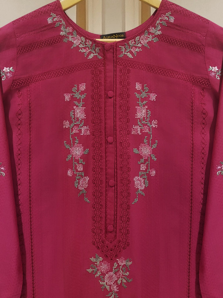 PURE EMBROIDERED JACQUARD LAWN SHIRT S106951