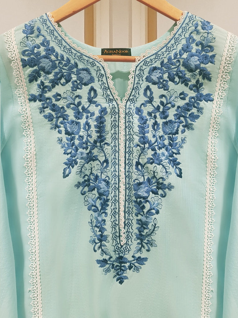 PURE EMBROIDERED JACQUARD LAWN SHIRT S106973
