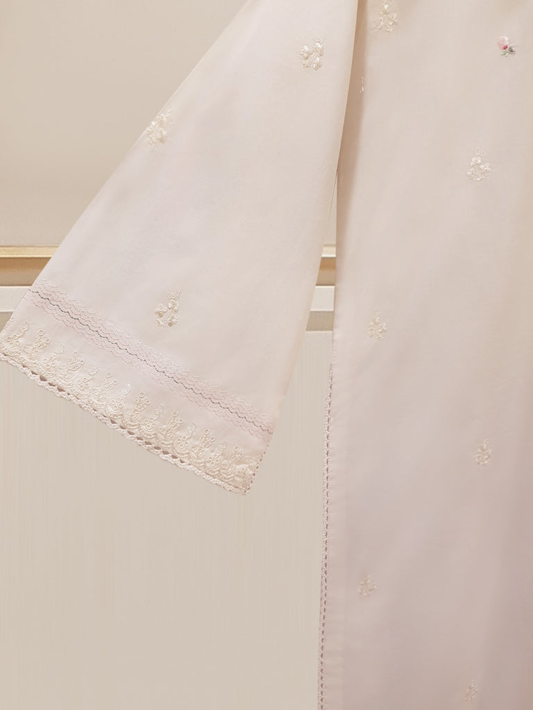Pure cambric Embroidered Shirt s108060
