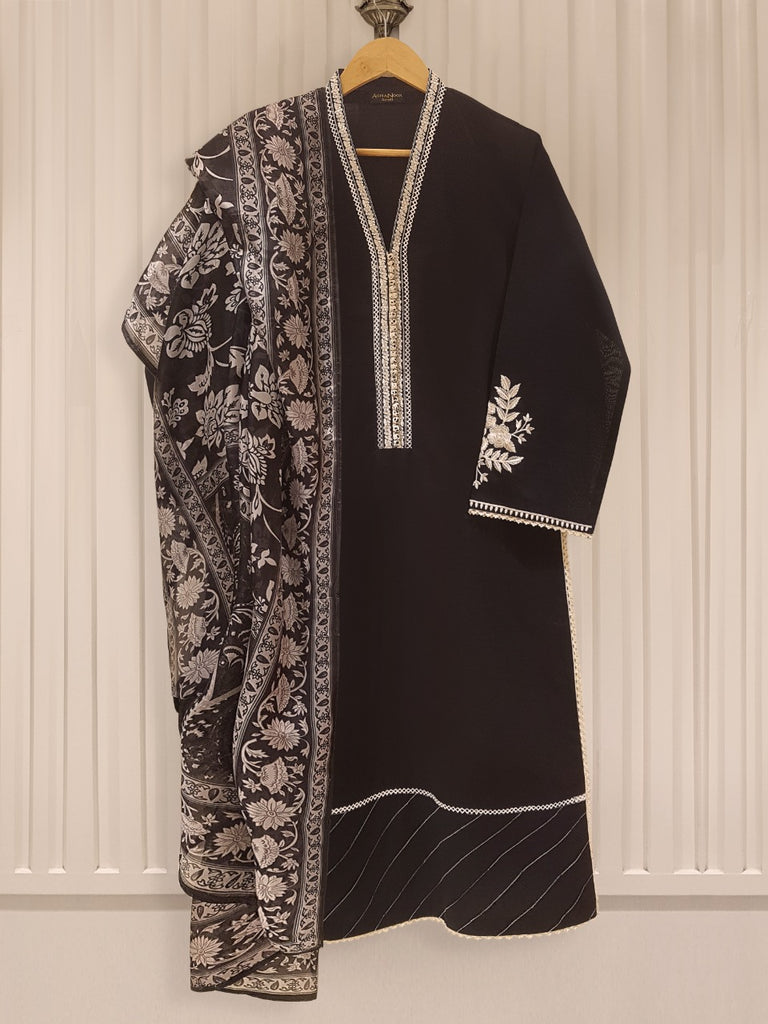 TWO PIECE 100% PURE JACQUARD LAWN SHIRT WITH DUPATTA S105420