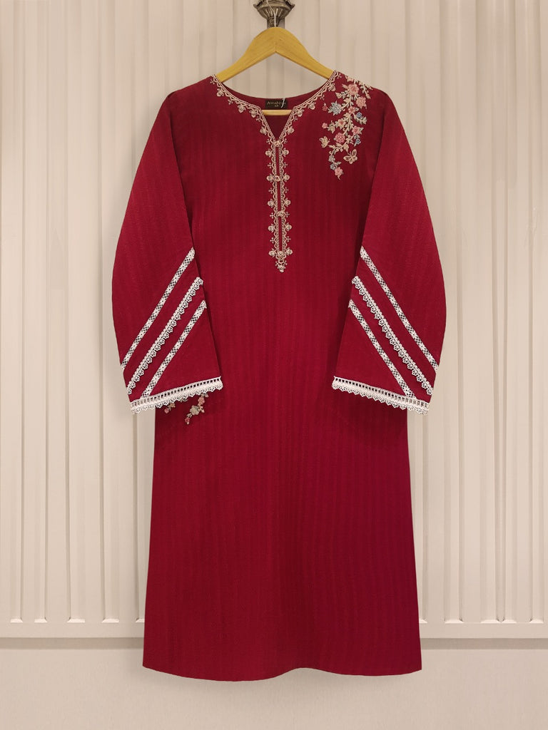 PURE JACQUARD LAWN EMBROIDERED SHIRT S105443