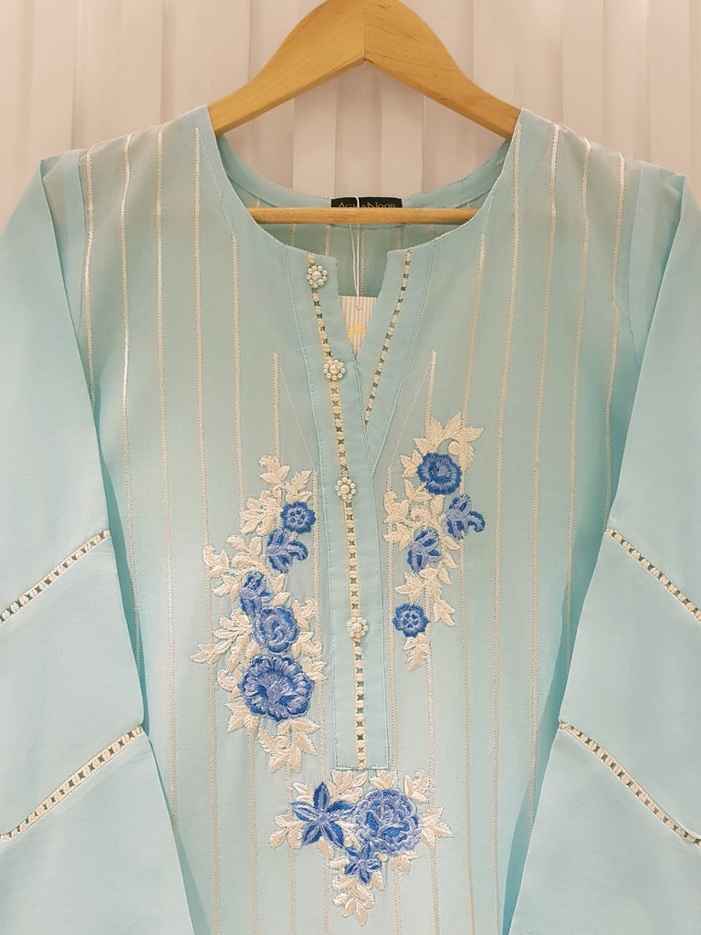PURE JACQUARD LAWN EMBROIDERED SHIRT S105470