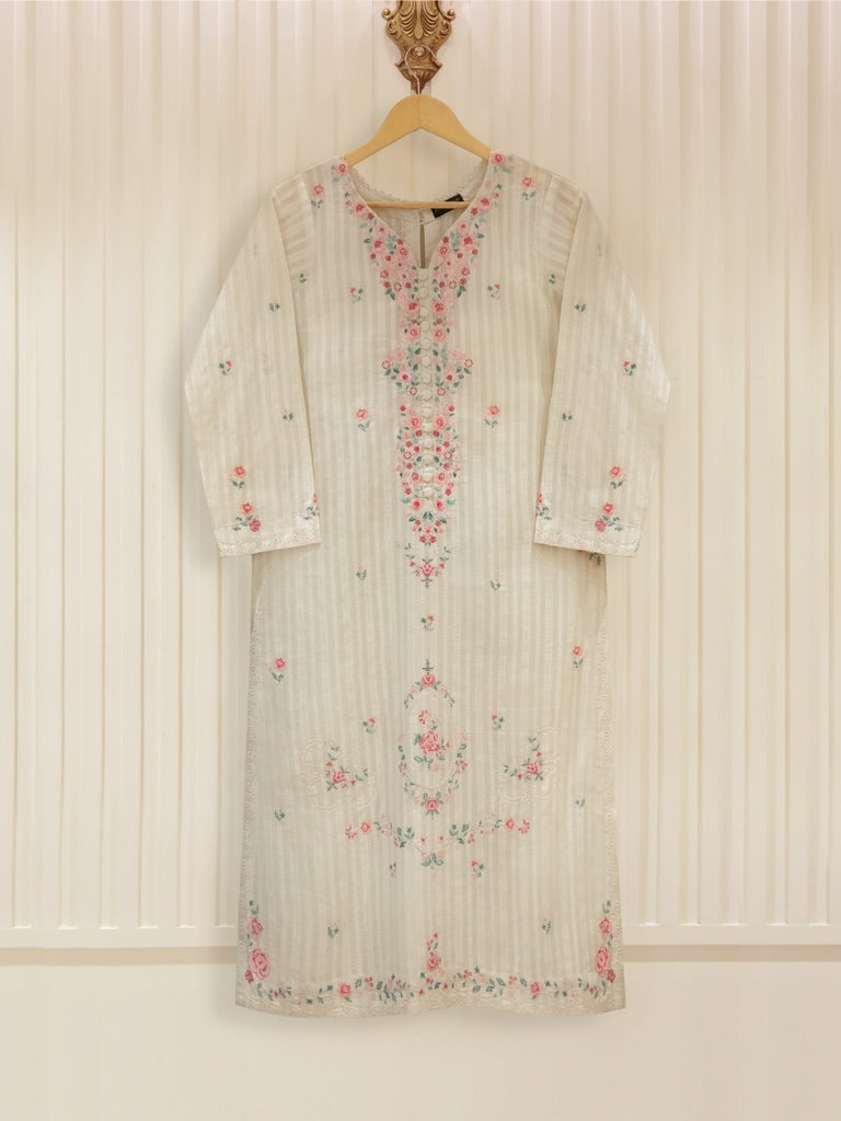 PURE JACQUARD LAWN EMBROIDERED SHIRT S105485