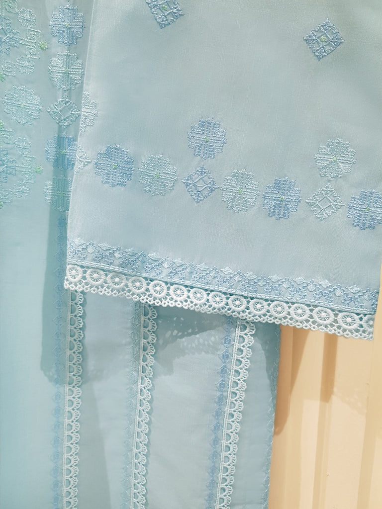 PURE JACQUARD LAWN EMBROIDERED SHIRT S105615