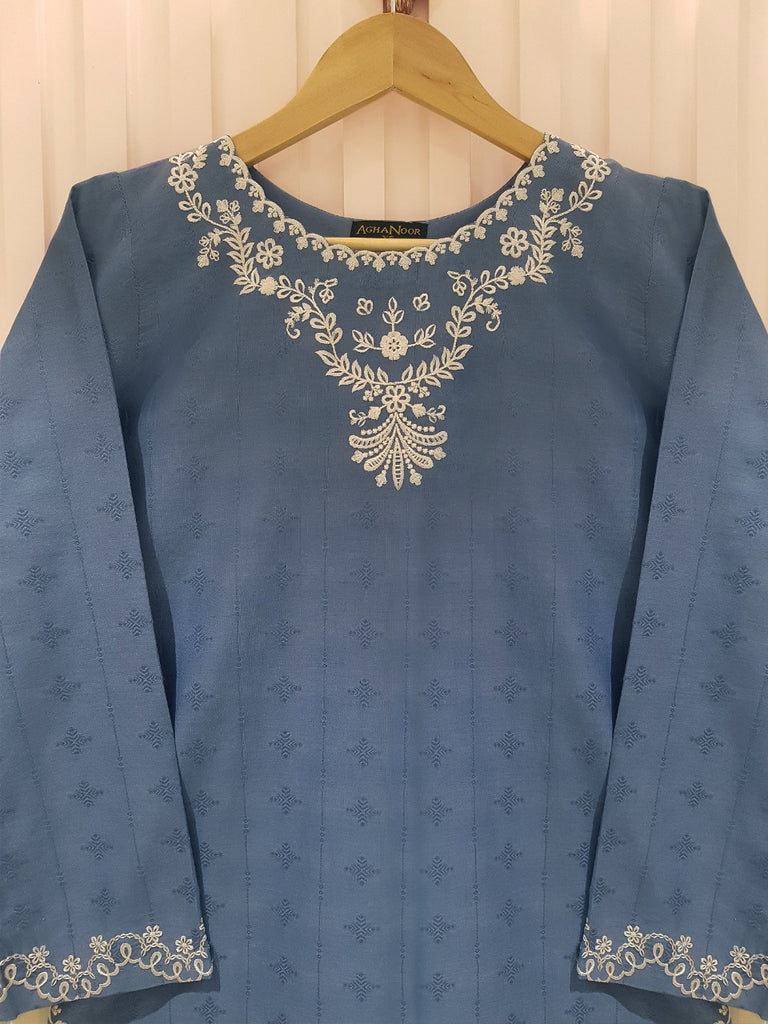 PURE JACQUARD LAWN EMBROIDERED SHIRT S105669