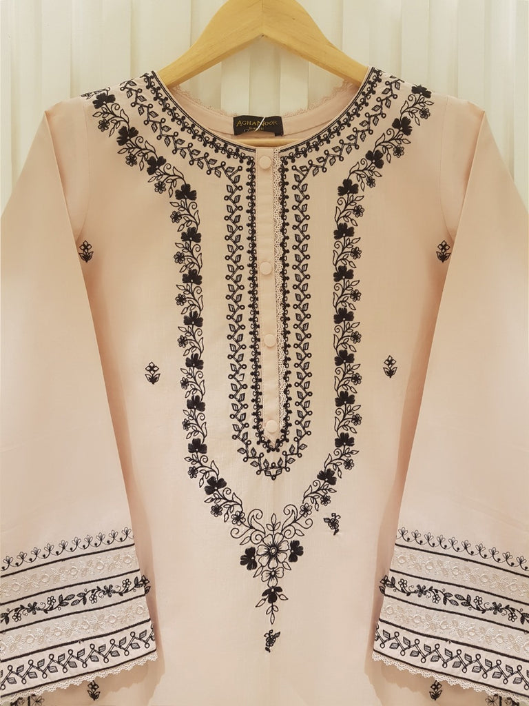 PURE JACQUARD LAWN EMBROIDERED SHIRT S105687