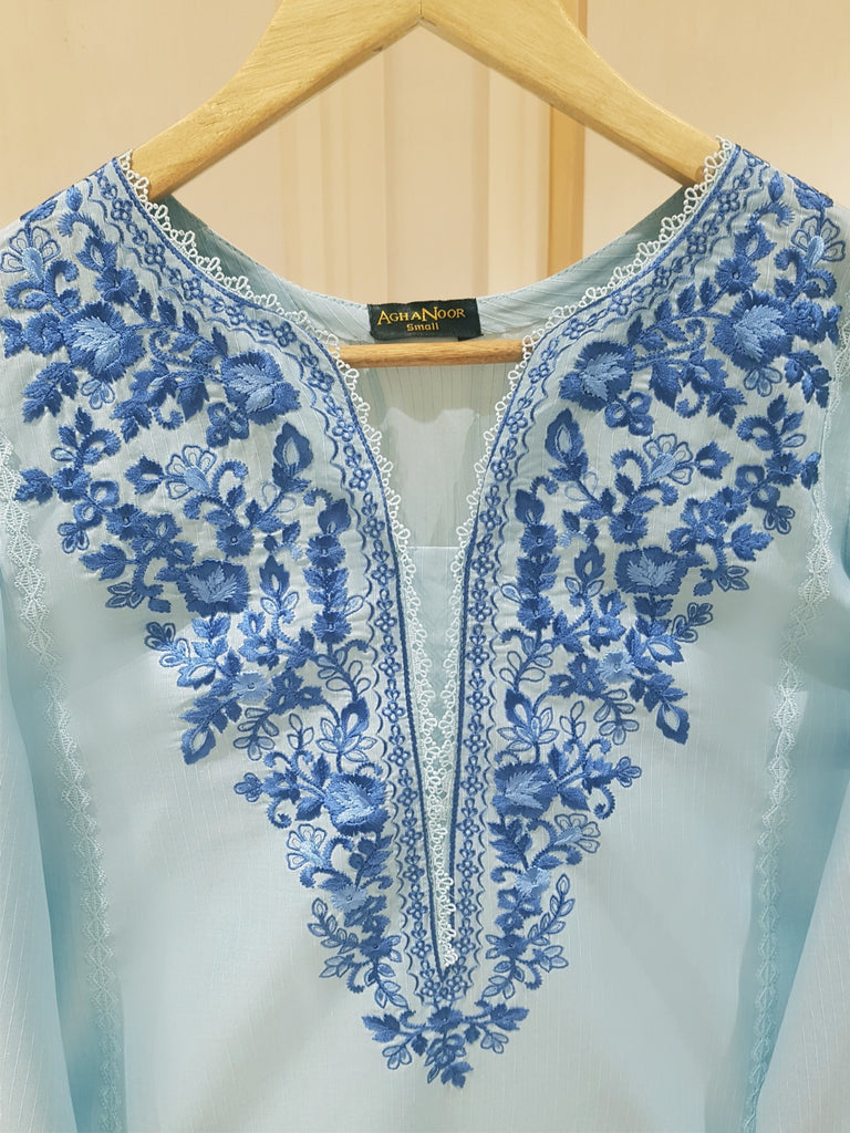 PURE EMBROIDERED JACQUARD LAWN SHIRT S106717